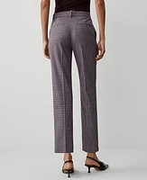 Ann Taylor The Petite Mid Rise Eva Ankle Pant Houndstooth