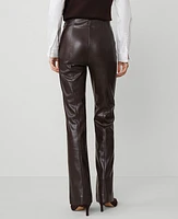 Ann Taylor The Faux Leather Skinny Flare Pant Pure Chocolate Women's