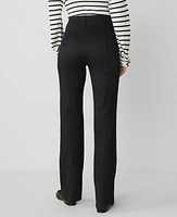 Ann Taylor The Faux Suede Skinny Flare Pant Black Women's