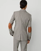 Ann Taylor The Petite Greenwich Blazer in Houndstooth Size 12 Neutral Multi Women's