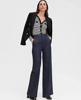 Ann Taylor The Petite Denim Trouser Classic Rinse Wash Women's