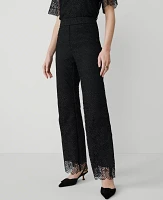 Ann Taylor The Flare Pant Lace Black Women's