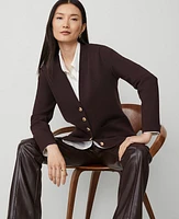 Ann Taylor V-Neck Sweater Blazer Women's