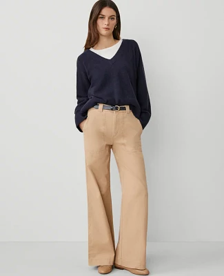 Ann Taylor Petite Wide-Leg Pant Women's