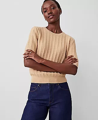 Ann Taylor Cable Sweater Tee
