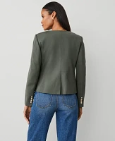 Ann Taylor Ponte Crew Neck Jacket Women's