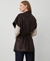 Ann Taylor Cap Sleeve Belted Poncho Women's