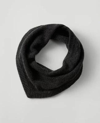 Ann Taylor Mini Cashmere Scarf Heathered Onyx Women's