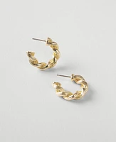 Ann Taylor Metal Twist Hoop Earrings Women's