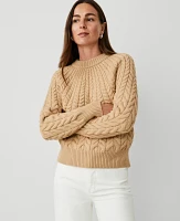 Ann Taylor Cable Chunky Neck Sweater Women's