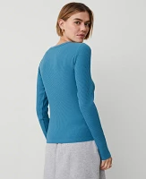 Ann Taylor Long Sleeve Crew Neck Top Women's