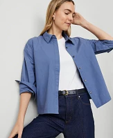 Ann Taylor Button Down Shirt Precious Sapphire Women's