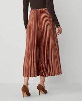 Ann Taylor Petite Pleated Midi Skirt Women's