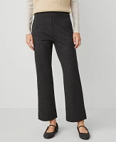 Ann Taylor Petite Ponte Pull On Pant Smokey Grey Heather Women's