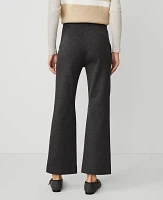 Ann Taylor Petite Ponte Pull On Pant Smokey Grey Heather Women's