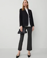 Ann Taylor Ponte Pull On Pant Smokey Grey Heather Women's