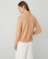 Ann Taylor Fold Over Turtleneck Sweater Women's