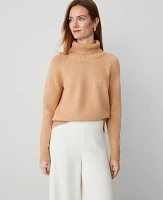 Ann Taylor Fold Over Turtleneck Sweater Women's