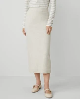 Ann Taylor Petite Sweater Skirt Pale Sand Heather Women's