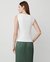 Ann Taylor Pearlized Snap Shoulder Shell Top Women's