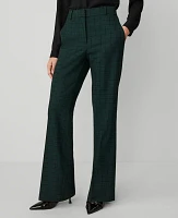 Ann Taylor The Petite Plaid Trouser Green Multi Women's