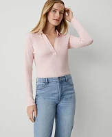 Ann Taylor Polo Popover Top Women's