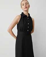 Ann Taylor Sleeveless Flare Shirtdress Women's