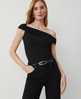 Ann Taylor Asymmetric One-Shoulder Top Women's