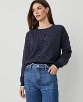 Ann Taylor Jacquard Wedge Sweater Women's