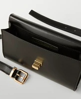 Ann Taylor Buckle Leather Belt Bag Women's