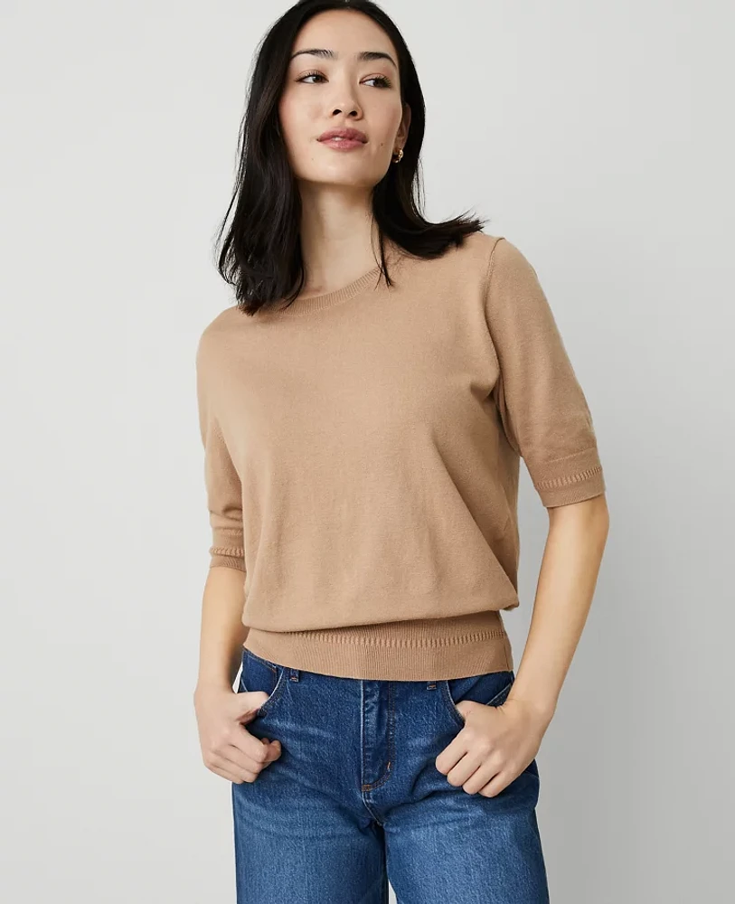 Ann Taylor Wedge Sweater T-Shirt Women's