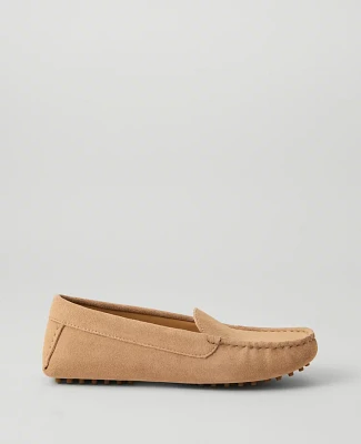 Ann Taylor Suede Driving Moccasins Women's