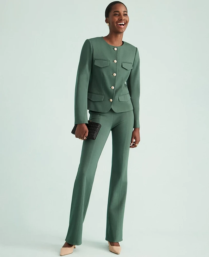 Ann Taylor The Skinny Flare Trouser Pant Ponte Women's