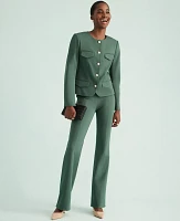 Ann Taylor The Skinny Flare Trouser Pant Ponte Women's