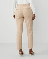 Ann Taylor The Petite Eva Ankle Pant Houndstooth — Curvy Fit Neutral Combo Women's