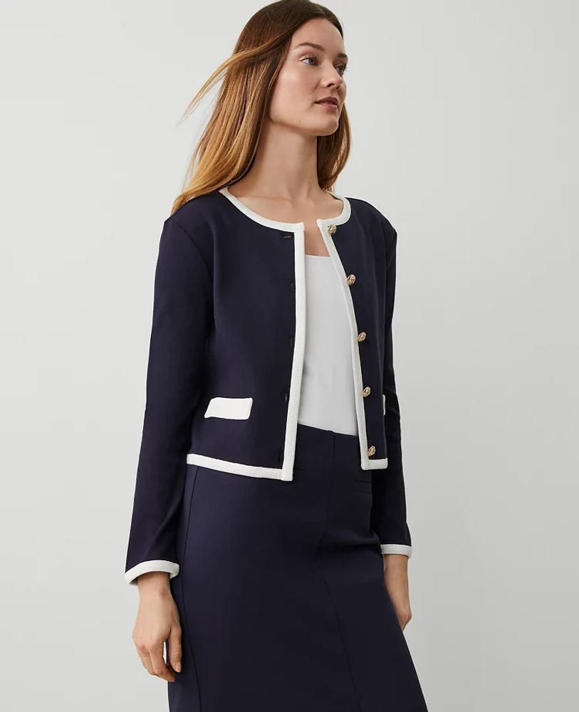 Ann Taylor Petite Lady Jacket Night Sky Women's