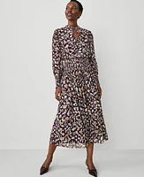 Ann Taylor Floral V-Neck Maxi Dress Purple Moon Women's