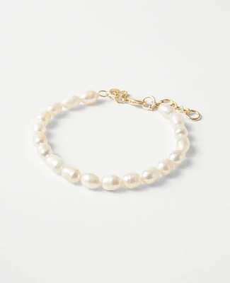 Ann Taylor Freshwater Pearl Bracelet Ivory Women's