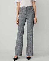 Ann Taylor The Petite Jayne Trouser Pant Houndstooth — Curvy Fit Night Sky Women's