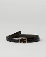 Ann Taylor Skinny Mini Buckle Leather Belt Women's