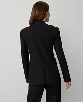 Ann Taylor The Collarless Blazer Seasonless Stretch Black Women's