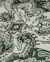 Ann Taylor Paisley Silk Little Scarf Winter White Women's