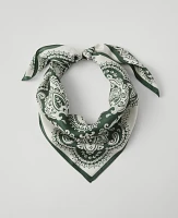 Ann Taylor Paisley Silk Little Scarf Winter White Women's