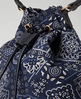 Ann Taylor Bandana Bucket Bag Night Sky Women's