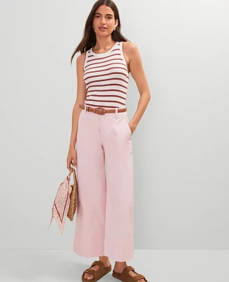 Ann Taylor Weekend Collection Wide-Leg Ankle Pant Women's