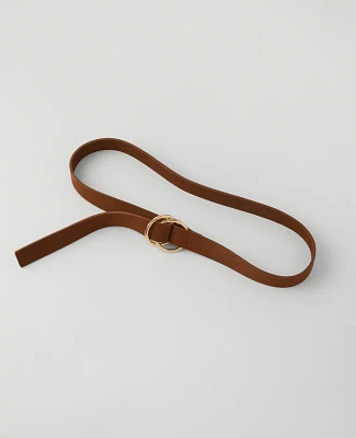 Ann Taylor Pull Through Ring Suede Belt Women's