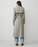 Ann Taylor Petite Modern Trench Coat Seagrass Women's