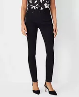 Ann Taylor Mid Rise Skinny Jeans Classic Black Wash