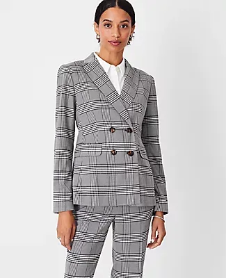Ann Taylor The Fitted Double Breasted Blazer