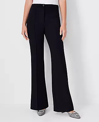 Ann Taylor The Flare Trouser Pant Double Crepe